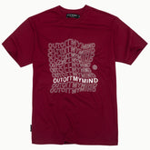 FLAG TEE BURGUNDY
