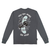 SKATEHOLIC LONGSLEEVE CHARCOAL
