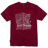 FLAG TEE BURGUNDY - outoffmymind