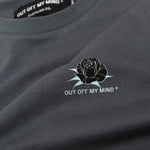 SKATEHOLIC TEE CHARCOAL