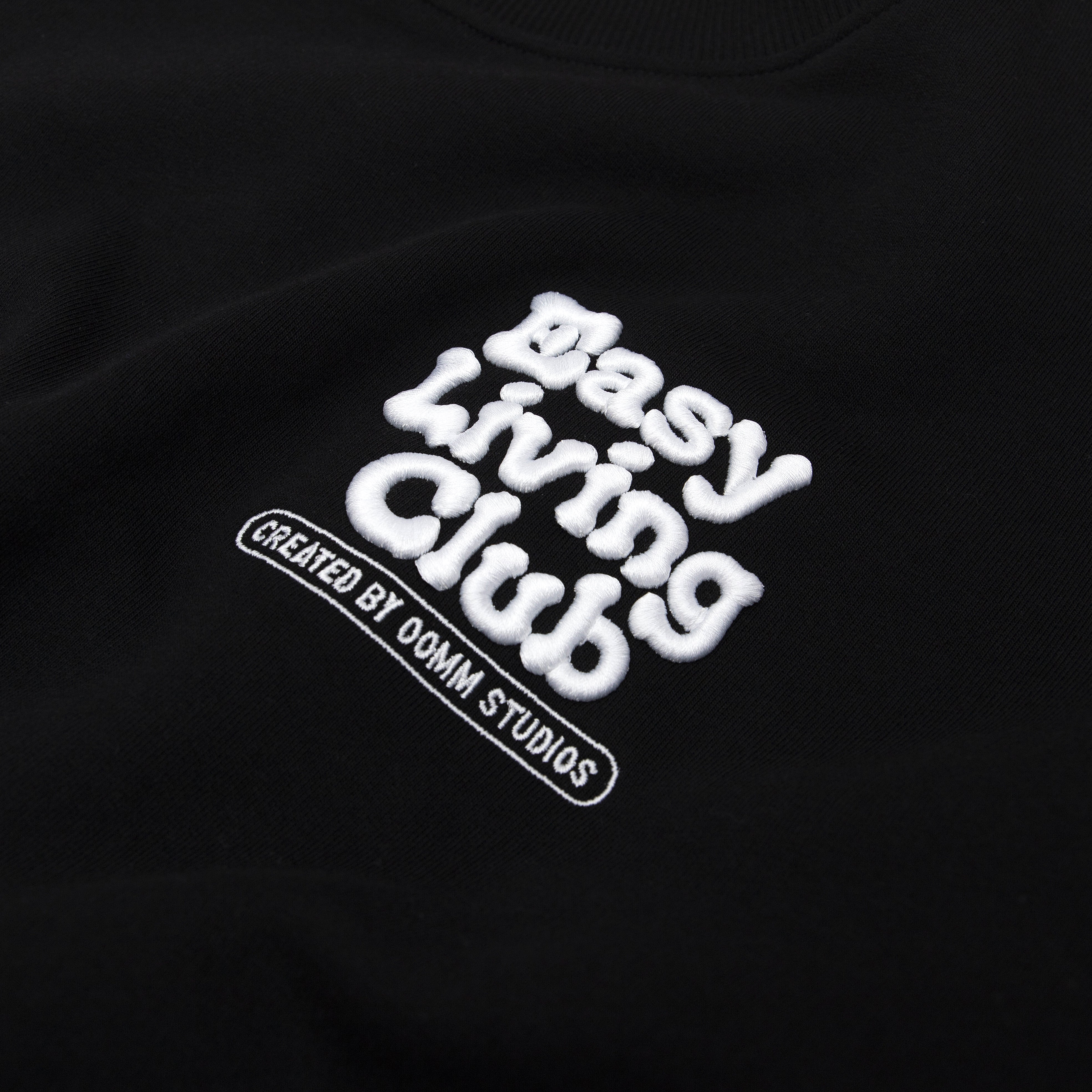 EASY LIVING OVERSIZE CREWNECK BLACK