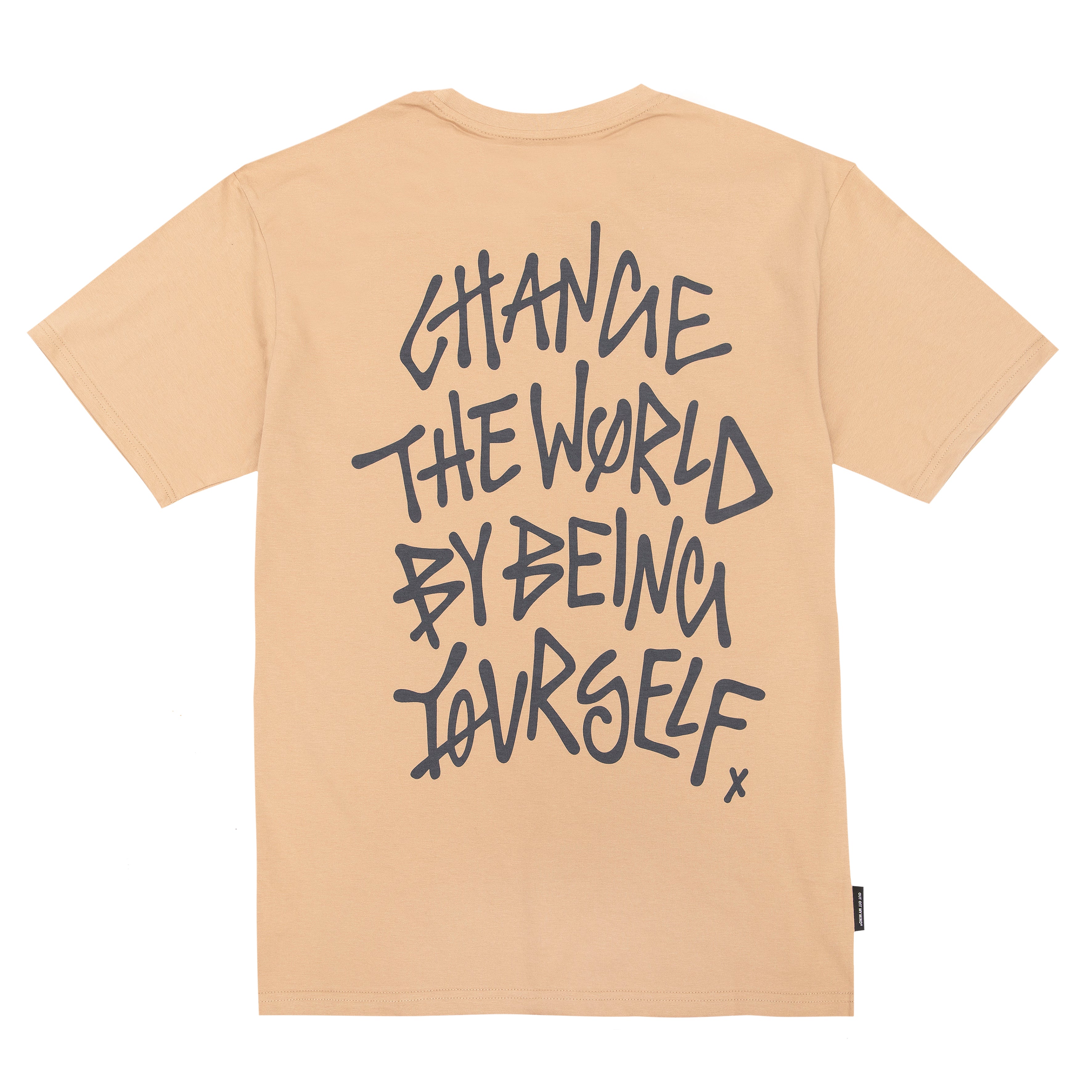 BE YOURSELF TEE BEIGE