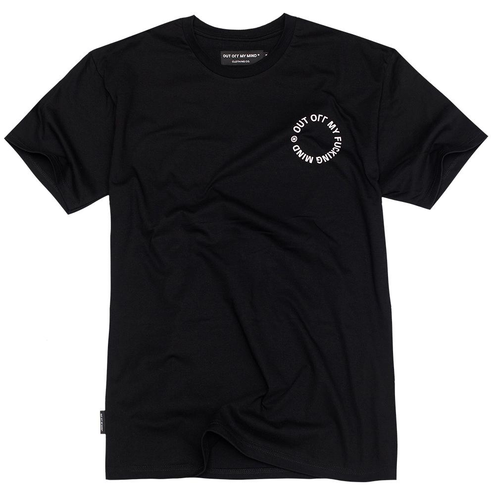 CIRCLE T-SHIRT BLACK - outoffmymind