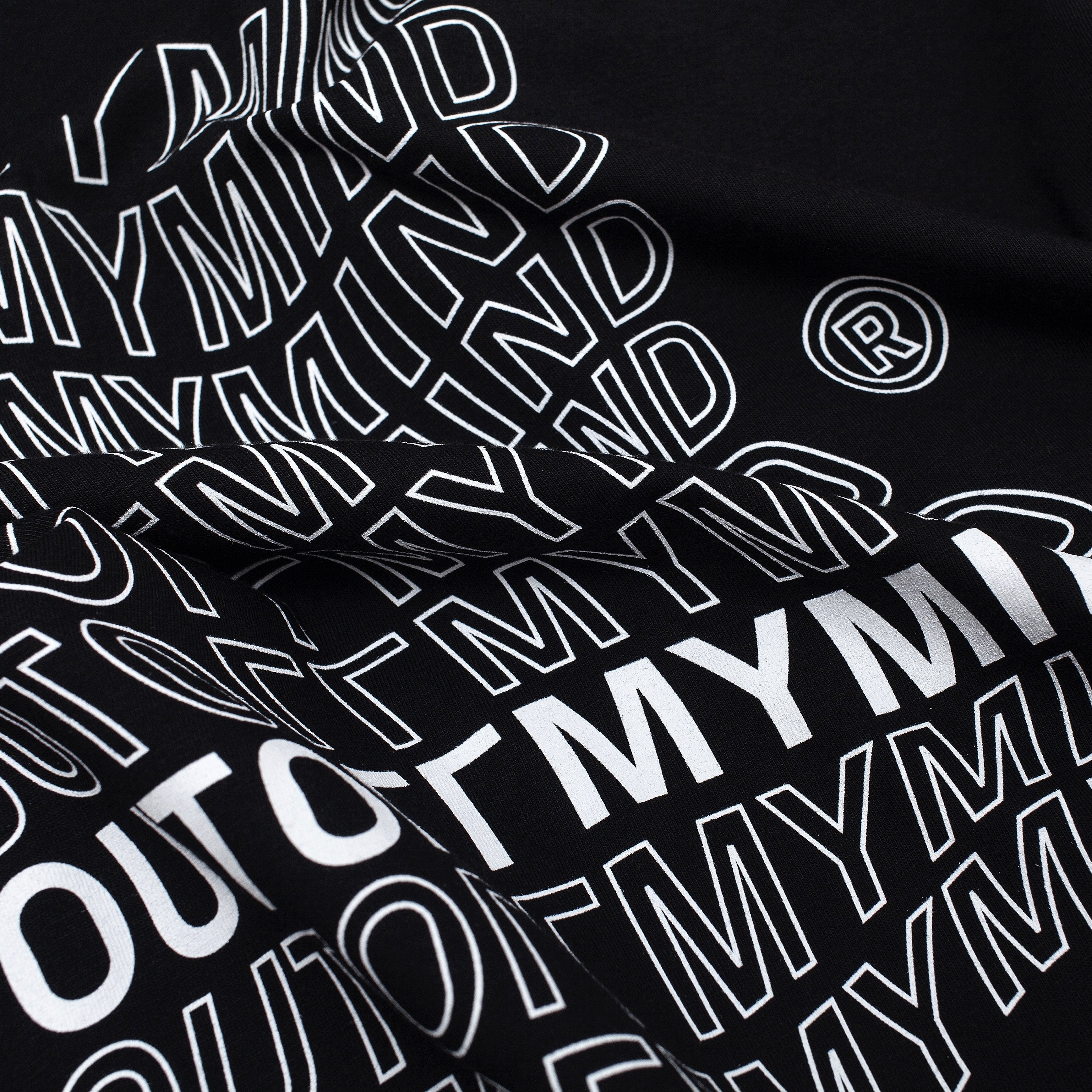 FLAG TEE BLACK - outoffmymind