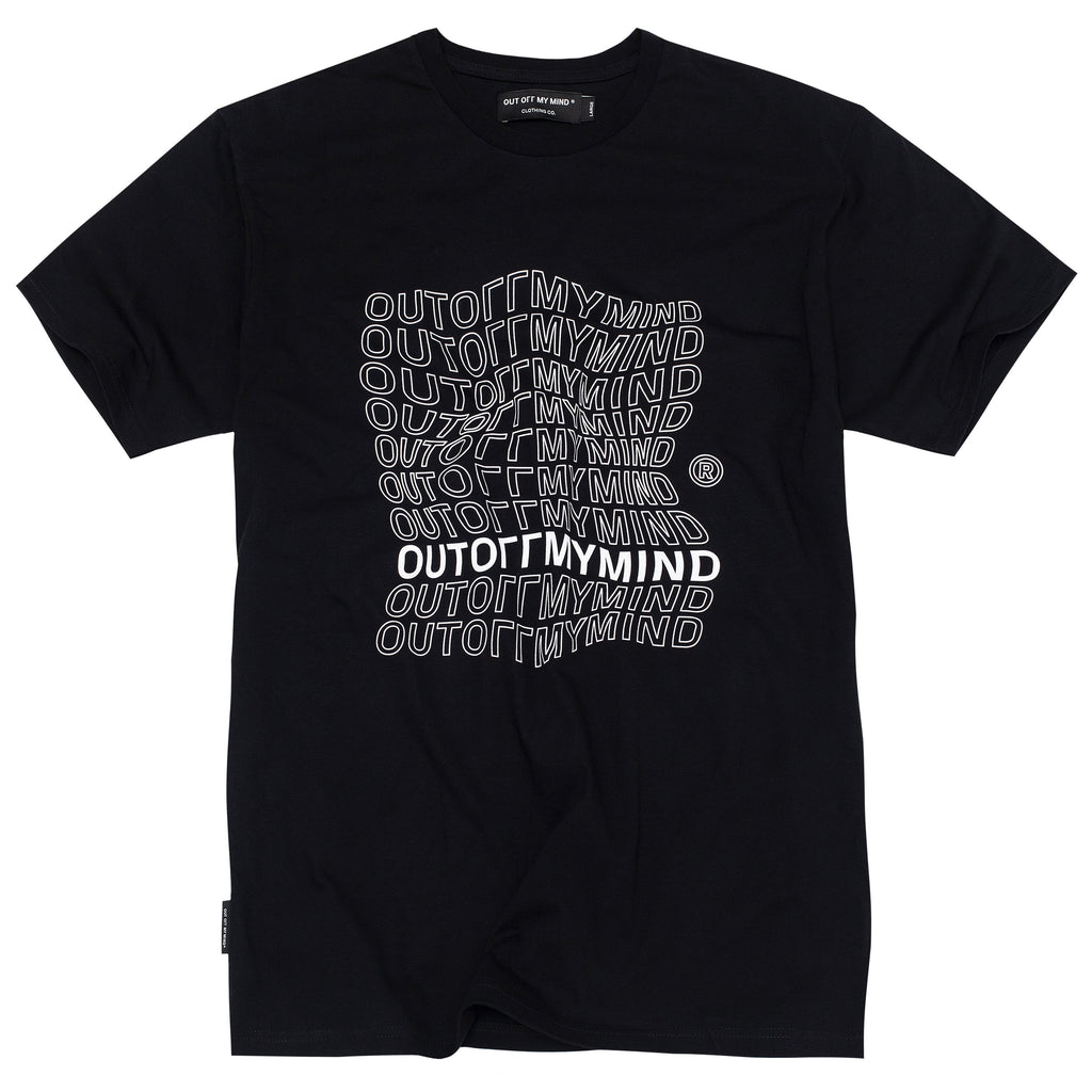 FLAG TEE BLACK - outoffmymind