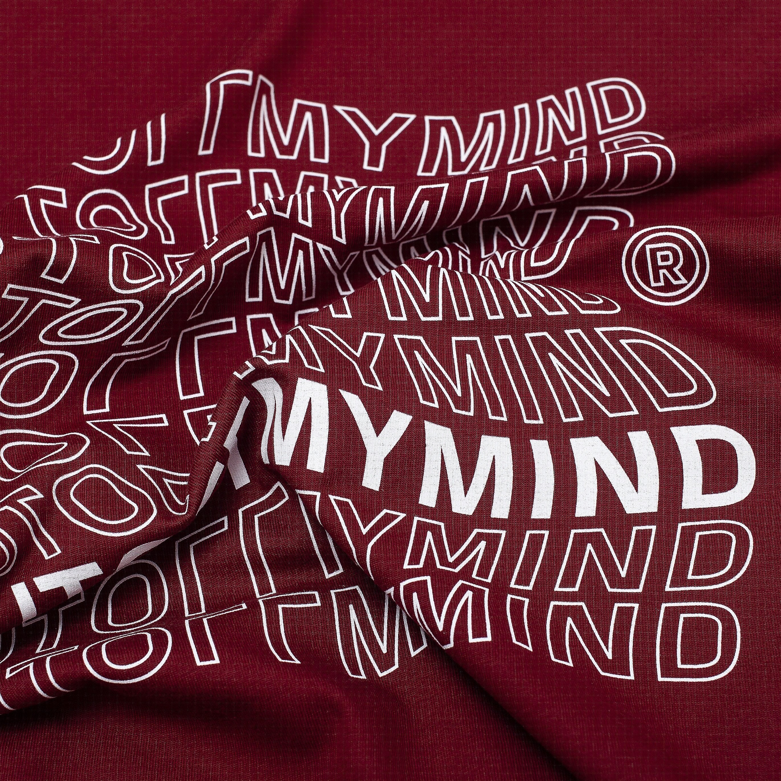 FLAG TEE BURGUNDY - outoffmymind