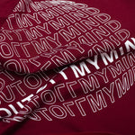 GLOBE TEE BURGUNDY - outoffmymind