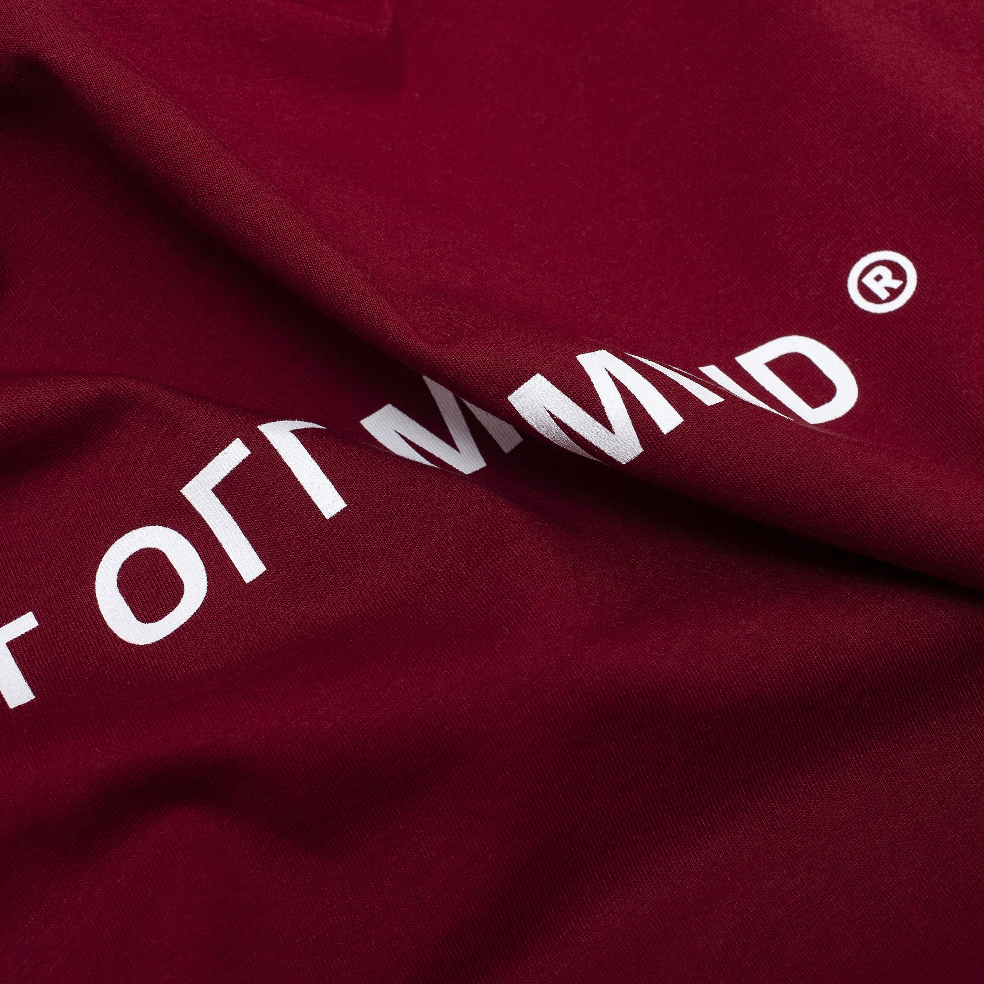 GLOBE TEE BURGUNDY - outoffmymind