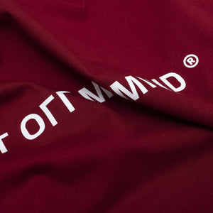 GLOBE TEE BURGUNDY - outoffmymind