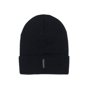 LOGO BEANIE BLACK - outoffmymind