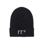 LOGO BEANIE BLACK - outoffmymind