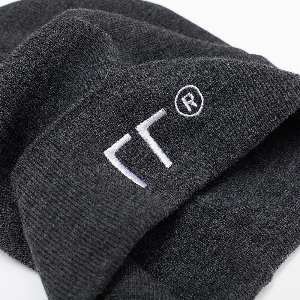 LOGO BEANIE GREY - outoffmymind