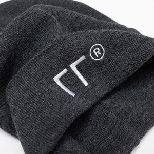 LOGO BEANIE GREY - outoffmymind