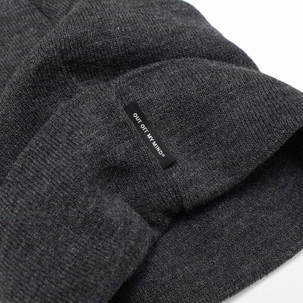 LOGO BEANIE GREY - outoffmymind