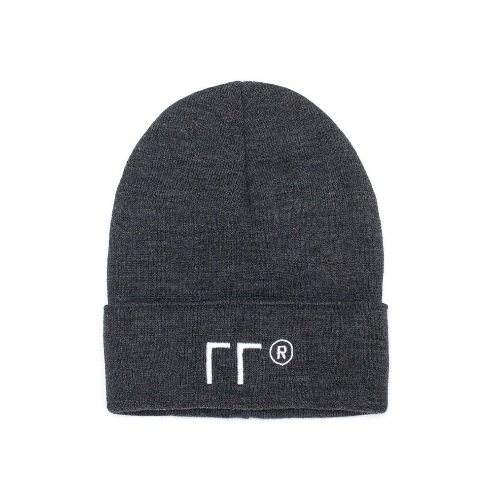 LOGO BEANIE GREY - outoffmymind