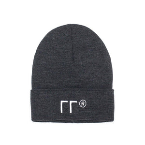 LOGO BEANIE GREY - outoffmymind