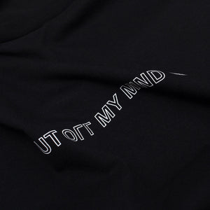 WAVE TEE BLACK - outoffmymind