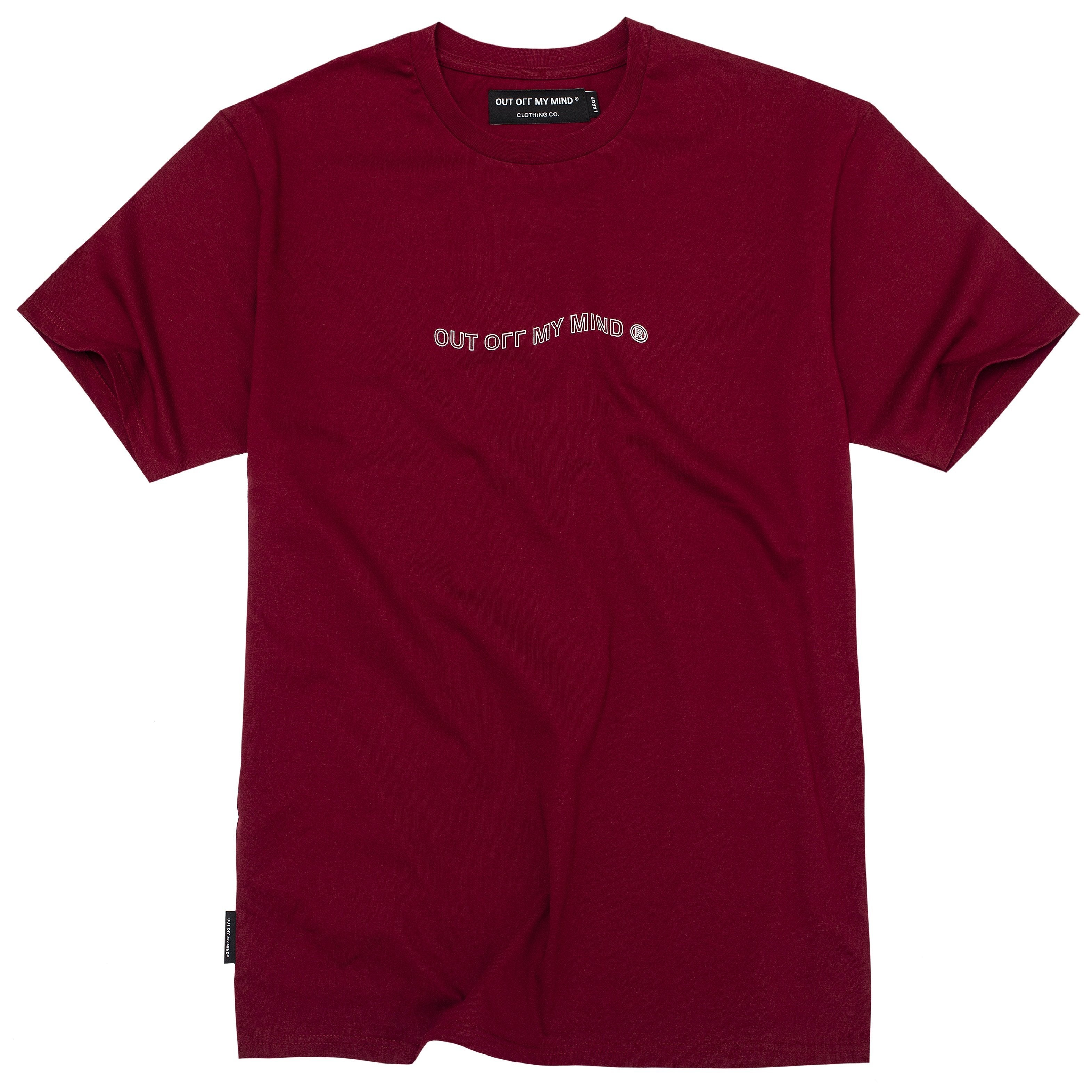 WAVE TEE BURGUNDY - outoffmymind