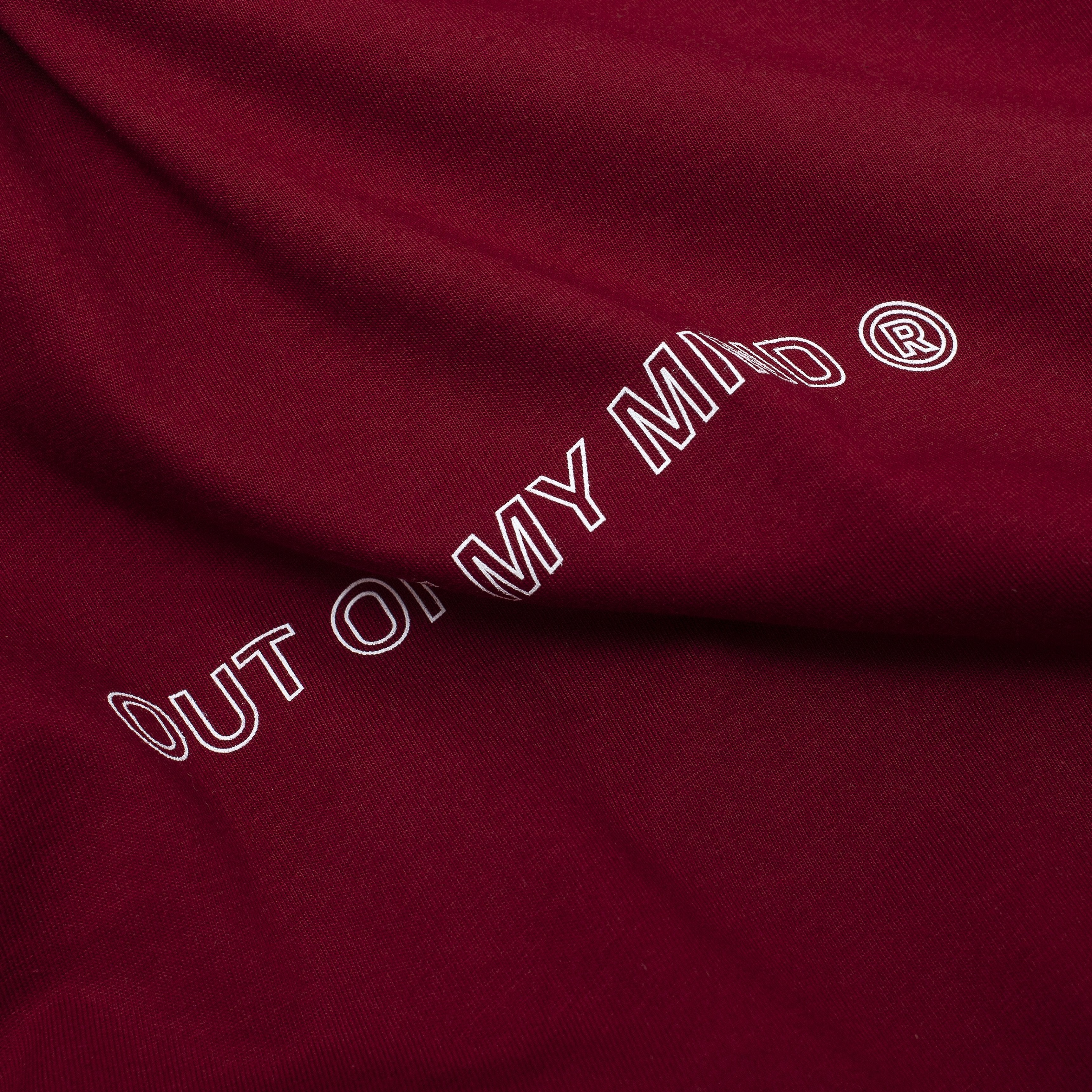 WAVE TEE BURGUNDY - outoffmymind
